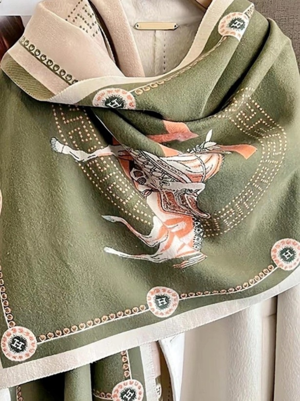 NWOT Equestrian Print Scarf in several colors available